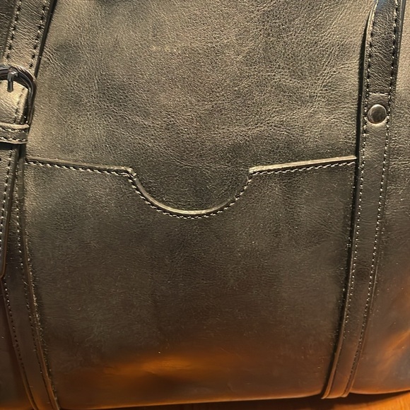 Black Leather Tote Bag - Picture 7 of 11